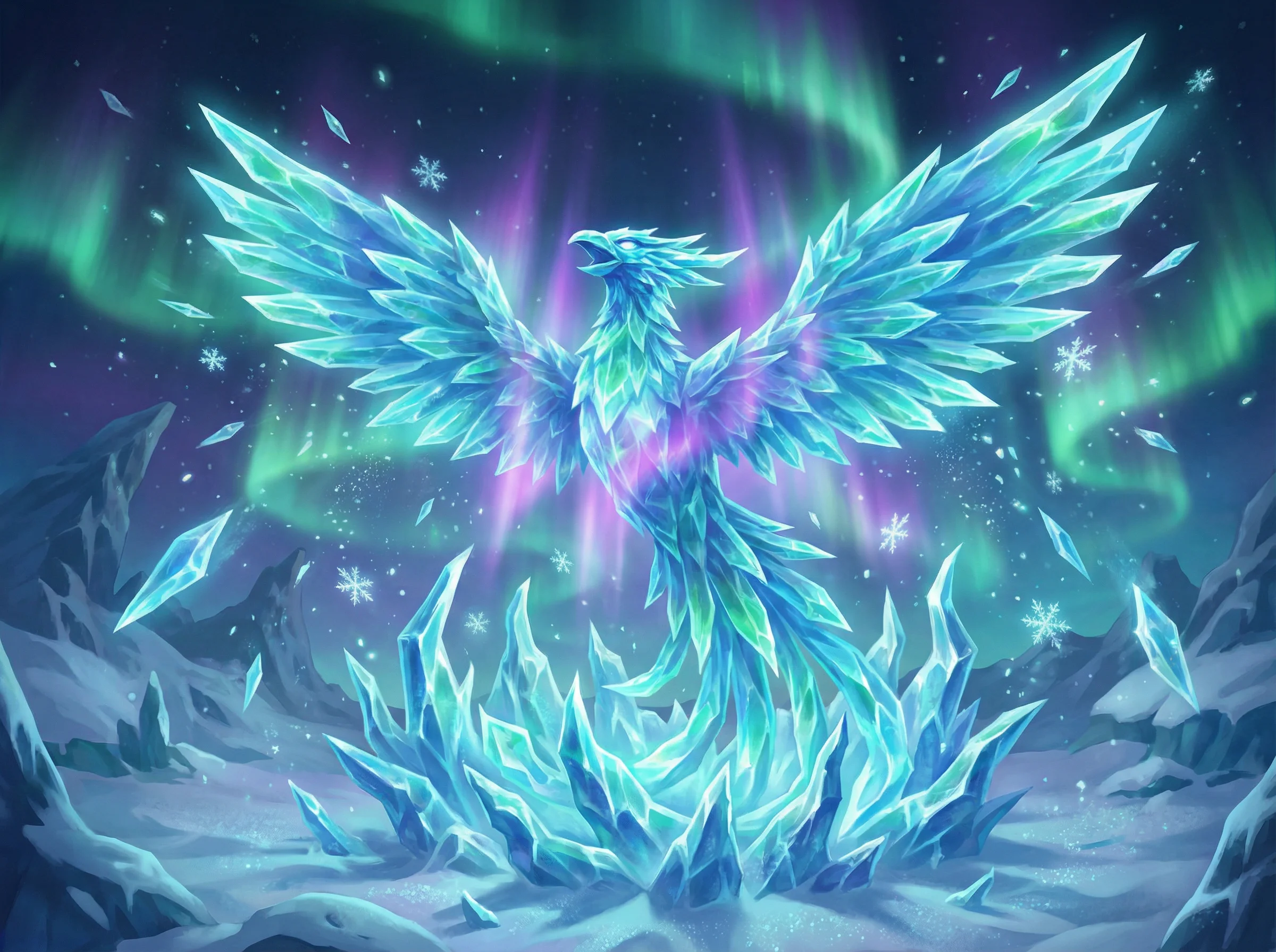 PG电子游戏凤凰传奇中的冰凤凰涅槃主图